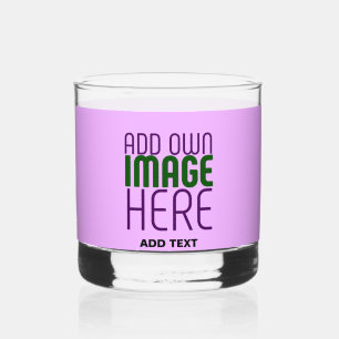 MODERN EDITABLE SIMPLE MAUVE IMAGE TEXT TEMPLATE WHISKEY GLASS