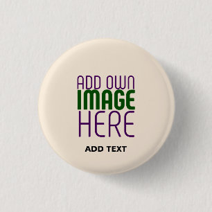 MODERN EDITABLE SIMPLE NATURAL IMAGE TEXT TEMPLATE 3 CM ROUND BADGE
