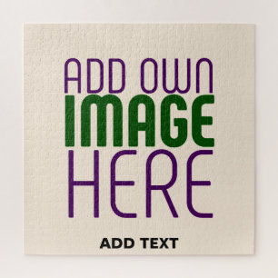 MODERN EDITABLE SIMPLE NATURAL IMAGE TEXT TEMPLATE JIGSAW PUZZLE