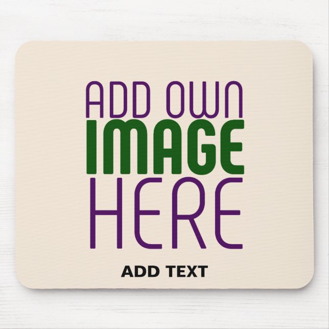 MODERN EDITABLE SIMPLE NATURAL IMAGE TEXT TEMPLATE MOUSE PAD (Front)