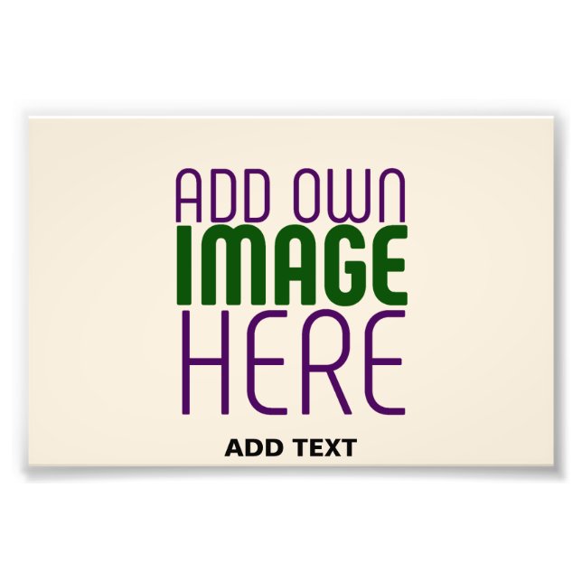 MODERN EDITABLE SIMPLE NATURAL IMAGE TEXT TEMPLATE PHOTO PRINT (Front)