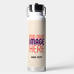 MODERN EDITABLE SIMPLE NATURAL IMAGE TEXT TEMPLATE WATER BOTTLE
