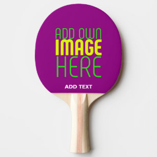 MODERN EDITABLE SIMPLE PURPLE IMAGE TEXT TEMPLATE PING PONG PADDLE