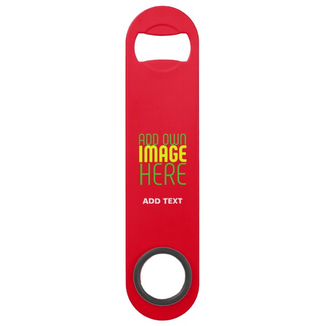 MODERN EDITABLE SIMPLE RED IMAGE TEXT TEMPLATE (Front)