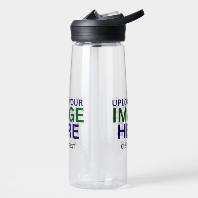 Modern Editable Simple Text Branding Template Water Bottle (Left)