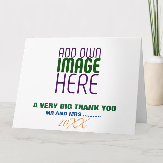 MODERN EDITABLE SIMPLE WHITE IMAGE TEXT TEMPLATE (Front)