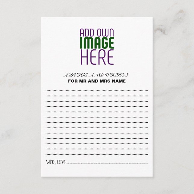 MODERN EDITABLE SIMPLE WHITE IMAGE TEXT TEMPLATE (Front)