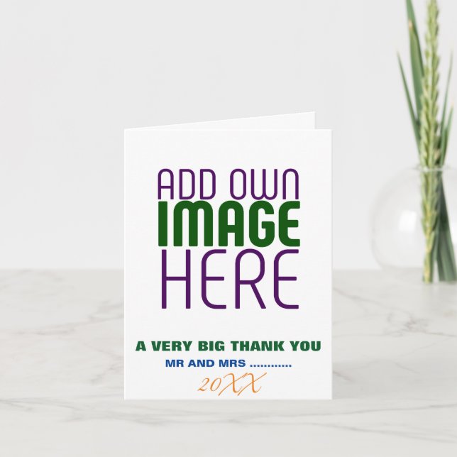 MODERN EDITABLE SIMPLE WHITE IMAGE TEXT TEMPLATE (Front)