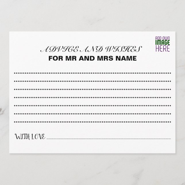 MODERN EDITABLE SIMPLE WHITE IMAGE TEXT TEMPLATE (Front)