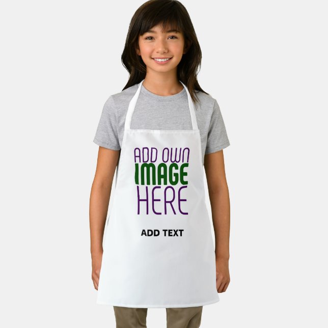 MODERN EDITABLE SIMPLE WHITE IMAGE TEXT TEMPLATE APRON (Insitu)