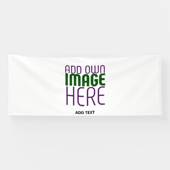 MODERN EDITABLE SIMPLE WHITE IMAGE TEXT TEMPLATE BANNER (Horizontal)