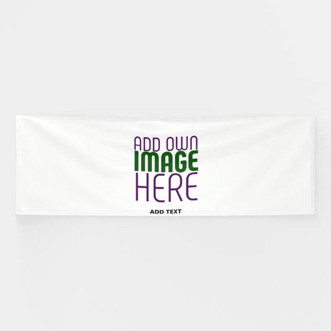 MODERN EDITABLE SIMPLE WHITE IMAGE TEXT TEMPLATE BANNER (Horizontal)