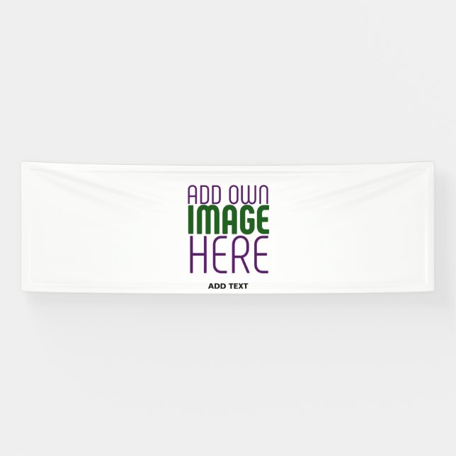 MODERN EDITABLE SIMPLE WHITE IMAGE TEXT TEMPLATE BANNER (Horizontal)