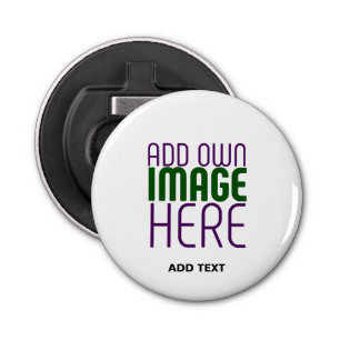 MODERN EDITABLE SIMPLE WHITE IMAGE TEXT TEMPLATE BOTTLE OPENER