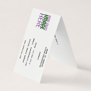 MODERN EDITABLE SIMPLE WHITE IMAGE TEXT TEMPLATE BUSINESS CARD