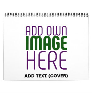 MODERN EDITABLE SIMPLE WHITE IMAGE TEXT TEMPLATE CALENDAR