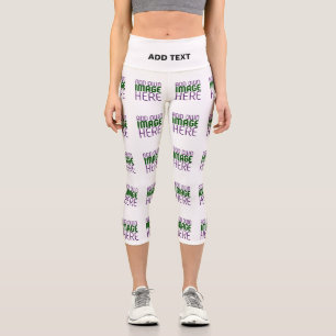 MODERN EDITABLE SIMPLE WHITE IMAGE TEXT TEMPLATE CAPRI LEGGINGS