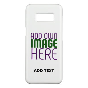 MODERN EDITABLE SIMPLE WHITE IMAGE TEXT TEMPLATE Case-Mate SAMSUNG GALAXY S8 CASE