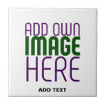 MODERN EDITABLE SIMPLE WHITE IMAGE TEXT TEMPLATE CERAMIC TILE<br><div class="desc">THIS IS A DESIGN FITTING FOR CUSTOMERS.YOU CAN CHANGE, RESIZE OR ADD LOGO, PHOTO, TEXT AND COLOURS THE WAY YOU WANT.THANK YOU.</div>