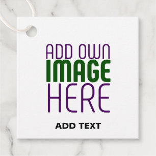 MODERN EDITABLE SIMPLE WHITE IMAGE TEXT TEMPLATE FAVOUR TAGS