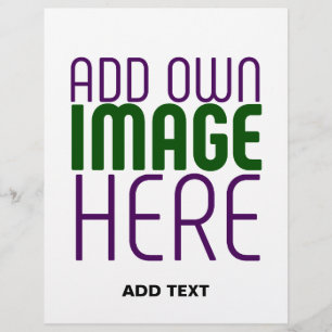 MODERN EDITABLE SIMPLE WHITE IMAGE TEXT TEMPLATE FLYER