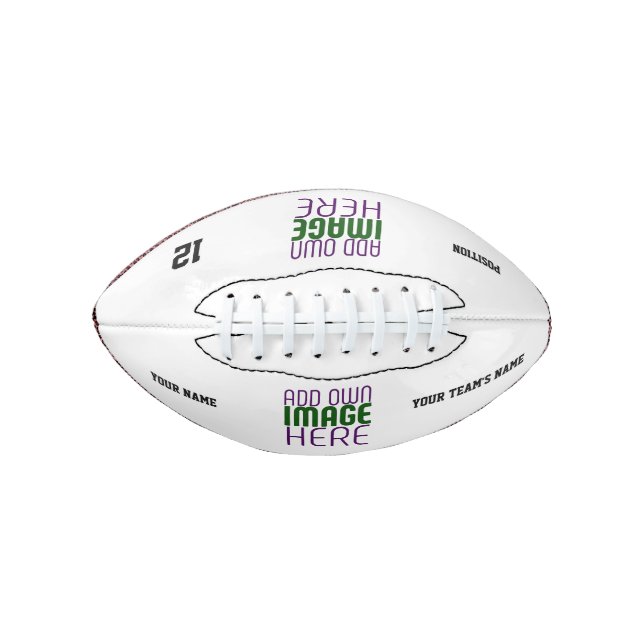 MODERN EDITABLE SIMPLE WHITE IMAGE TEXT TEMPLATE FOOTBALL (Front)