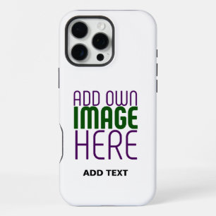 MODERN EDITABLE SIMPLE WHITE IMAGE TEXT TEMPLATE iPhone 16 PRO MAX CASE