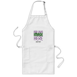 MODERN EDITABLE SIMPLE WHITE IMAGE TEXT TEMPLATE LONG APRON
