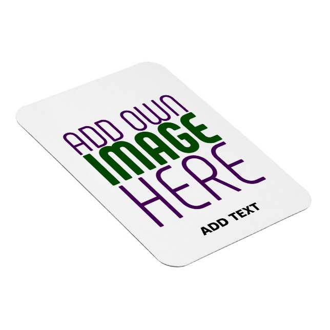 MODERN EDITABLE SIMPLE WHITE IMAGE TEXT TEMPLATE MAGNET (Right Side)