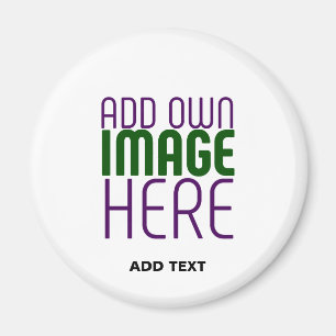 MODERN EDITABLE SIMPLE WHITE IMAGE TEXT TEMPLATE MAGNET