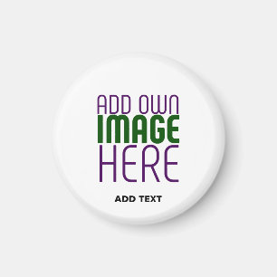 MODERN EDITABLE SIMPLE WHITE IMAGE TEXT TEMPLATE MAGNET