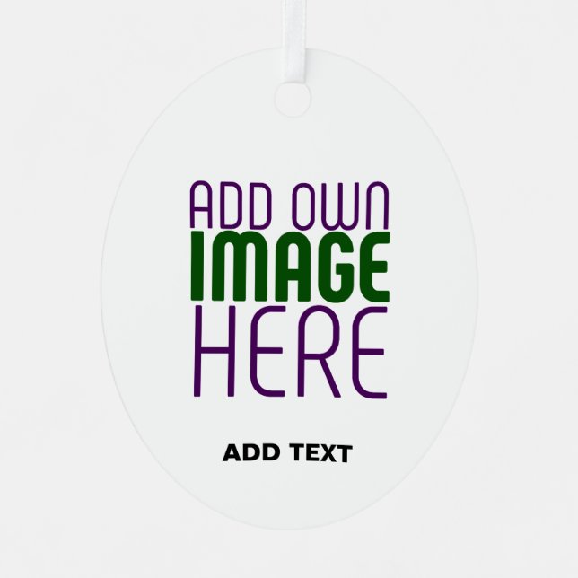  MODERN EDITABLE SIMPLE WHITE IMAGE TEXT TEMPLATE METAL TREE DECORATION (Front)