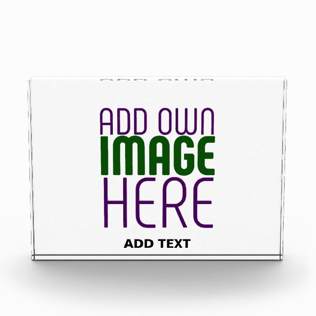 MODERN EDITABLE SIMPLE WHITE IMAGE TEXT TEMPLATE PHOTO BLOCK (Front)