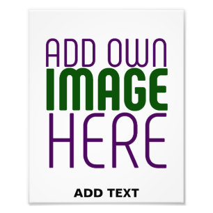 MODERN EDITABLE SIMPLE WHITE IMAGE TEXT TEMPLATE PHOTO PRINT