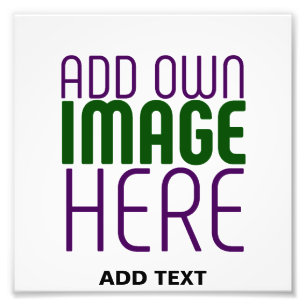 MODERN EDITABLE SIMPLE WHITE IMAGE TEXT TEMPLATE PHOTO PRINT