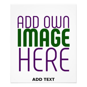 MODERN EDITABLE SIMPLE WHITE IMAGE TEXT TEMPLATE PHOTO PRINT