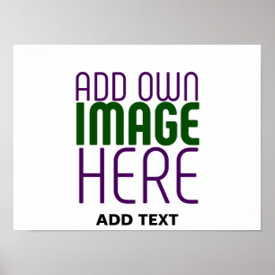 MODERN EDITABLE SIMPLE WHITE IMAGE TEXT TEMPLATE POSTER