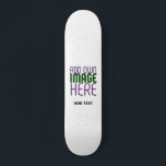MODERN EDITABLE SIMPLE WHITE IMAGE TEXT TEMPLATE SKATEBOARD<br><div class="desc">THIS IS A DESIGN FITTING FOR CUSTOMERS.YOU CAN CHANGE, RESIZE OR ADD LOGO, PHOTO, TEXT AND COLOURS THE WAY YOU WANT.THANK YOU.</div>