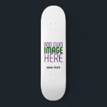 MODERN EDITABLE SIMPLE WHITE IMAGE TEXT TEMPLATE SKATEBOARD<br><div class="desc">THIS IS A DESIGN FITTING FOR CUSTOMERS.YOU CAN CHANGE, RESIZE OR ADD LOGO, PHOTO, TEXT AND COLOURS THE WAY YOU WANT.THANK YOU.</div>