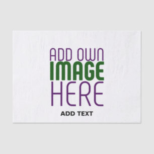 MODERN EDITABLE SIMPLE WHITE IMAGE TEXT TEMPLATE TISSUE PAPER