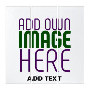 MODERN EDITABLE SIMPLE WHITE IMAGE TEXT TEMPLATE TRIPTYCH