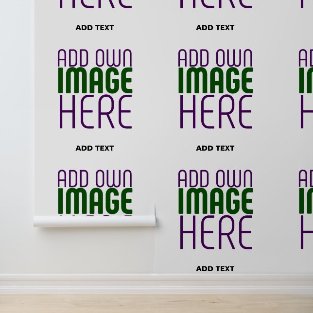 MODERN EDITABLE SIMPLE WHITE IMAGE TEXT TEMPLATE WALLPAPER (Application)