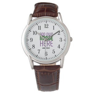 MODERN EDITABLE SIMPLE WHITE IMAGE TEXT TEMPLATE WATCH