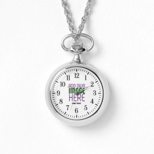 MODERN EDITABLE SIMPLE WHITE IMAGE TEXT TEMPLATE WATCH