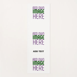 MODERN EDITABLE SIMPLE WHITE IMAGE TEXT TEMPLATE YOGA MAT