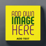MODERN EDITABLE SIMPLE YELLOW IMAGE TEXT TEMPLATE PLAQUE<br><div class="desc">THIS IS A DESIGN FITTING FOR CUSTOMERS.YOU CAN CHANGE, RESIZE OR ADD LOGO, PHOTO, TEXT AND COLOURS THE WAY YOU WANT.THANK YOU.</div>