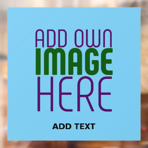 MODERN EDITABLE SWAG SKY BLUE IMAGE TEXT TEMPLATE