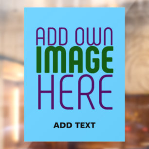 MODERN EDITABLE SWAG SKY BLUE IMAGE TEXT TEMPLATE
