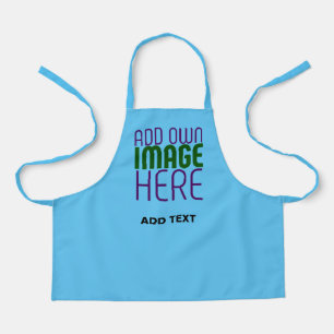 MODERN EDITABLE SWAG SKY BLUE IMAGE TEXT TEMPLATE APRON