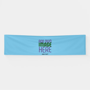 MODERN EDITABLE SWAG SKY BLUE IMAGE TEXT TEMPLATE BANNER